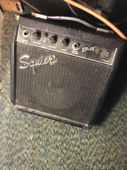 Fender squier combo guitar and amp
