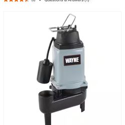 Wayne 120-Volt 1/2 HP Sewage Pump