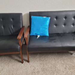 Wooden 2+1 Seater Sofa