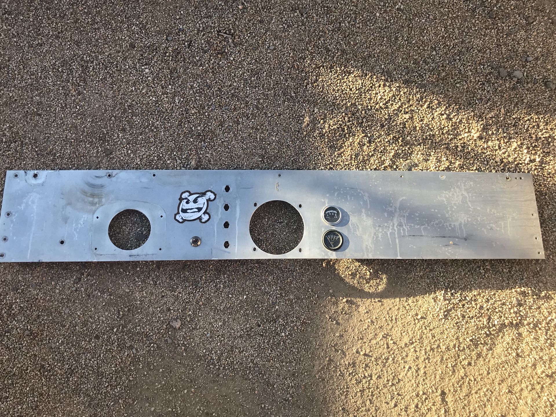Jeep Cj Cj5 CJ7 custom Aluminum dash panel w/ gauges