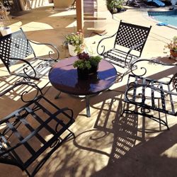 Steel Patio Rocker Chairs - FREE (table not included)