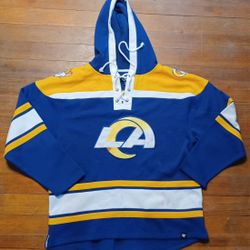 Los Angeles Rams Hoodie Pullover New No Tags Stafford Nuka Brand 47