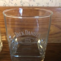 Set of four jack Daniels drink glasses