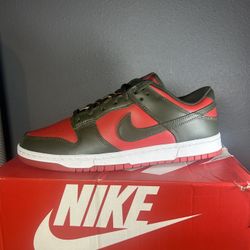 New Nike Dunk Low BTTYS Mystic Red Cargo Khaki - sz 12 Men's (FAST SHIP)
