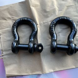Shackles 3/4"(2 Pack) D-Ring Shackle Rugged 28.5 Ton (57,000 Lbs