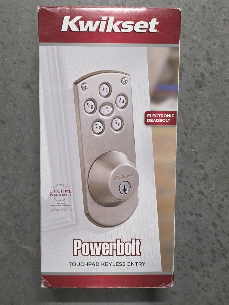  KWIKSET touchpad Keyless Entry Powerbolt  Electromic Deadbolts