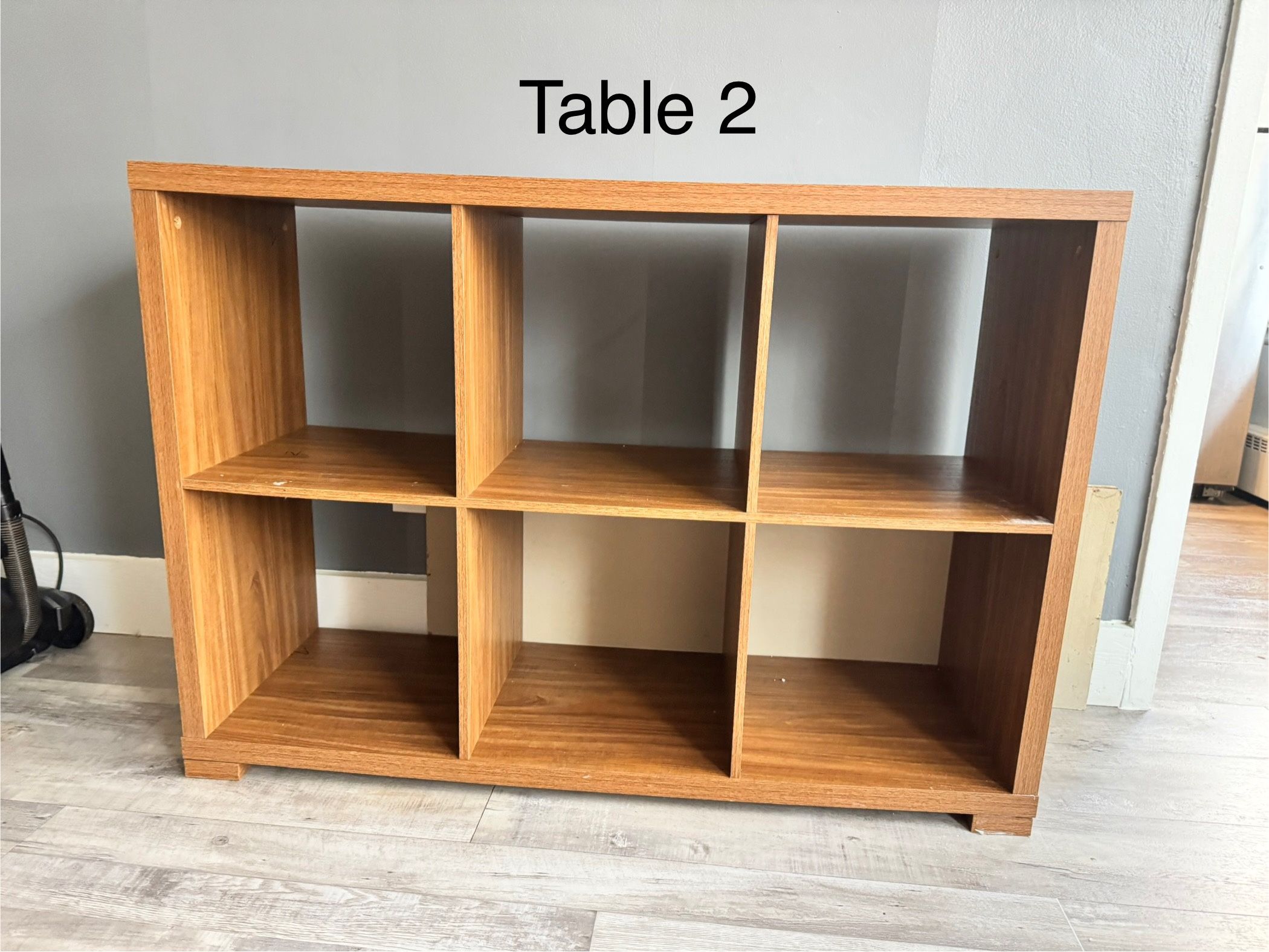 6-Cube Storage Shelves (2 Available)