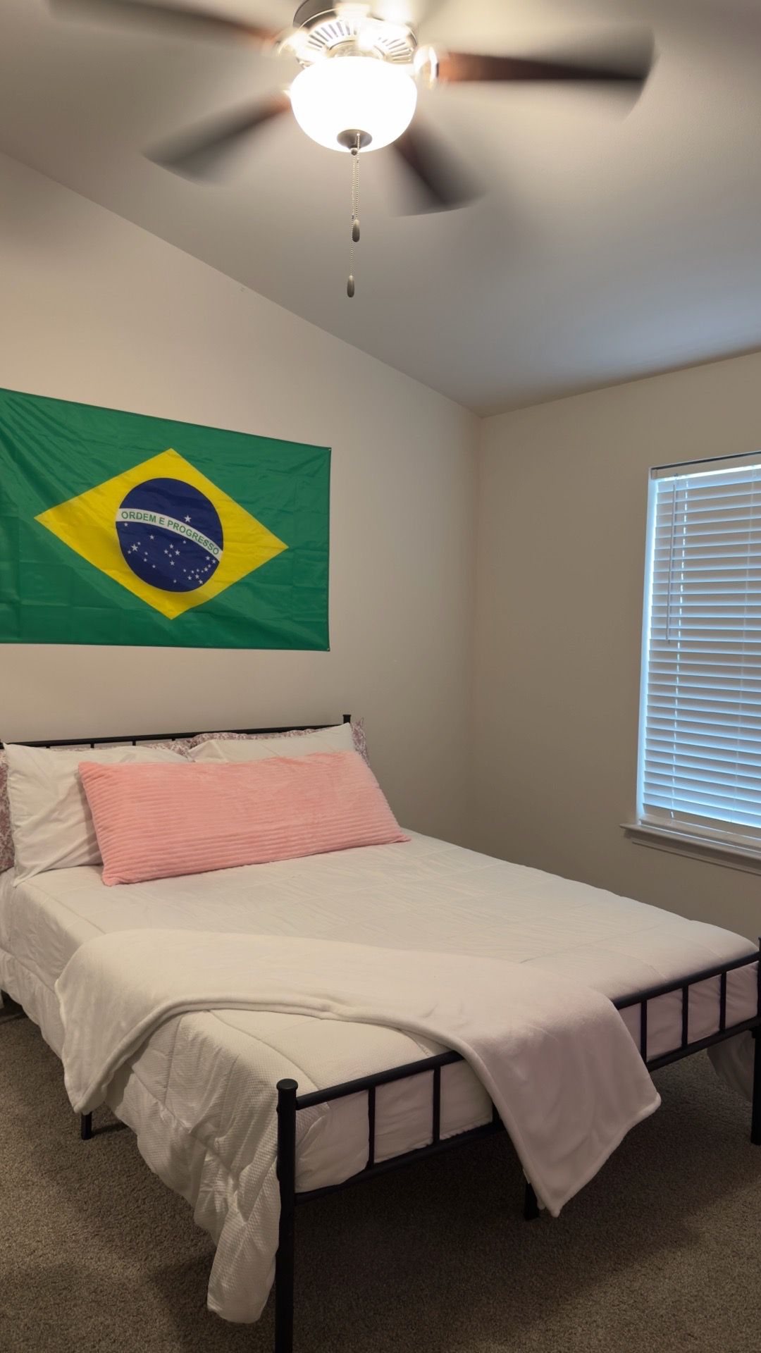 QUEEN BED FRAME + MATTRESS & NIGHT STAND