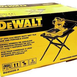DEWALT D24000S 10" Wet Tile Saw with Stand