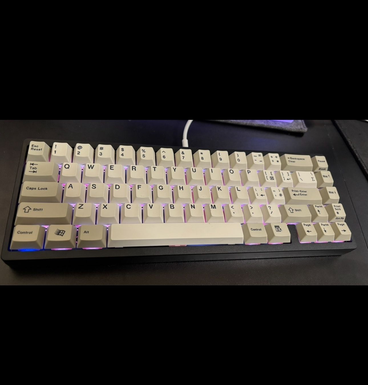 2 Custom Mechanical Keyboard Bundle Lot. Lucky65 v2 VIA