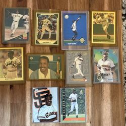 Barry Bonds 90-95 Baseball Cards (set of 10) Very Good Condition.