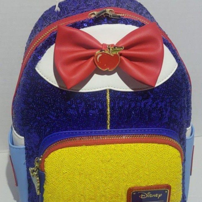 Disney Loungefly Snowwhite Sequin Backpack Exclusive Nwt 