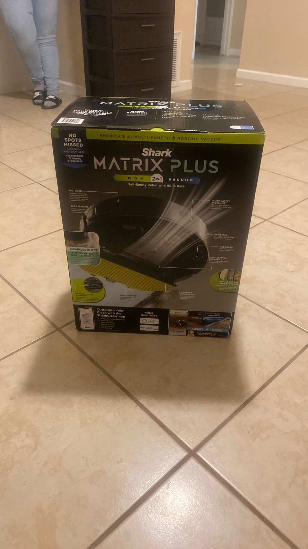 Matrix Plus Mop2in1vacuum Self Empty Robot With Hepa Base