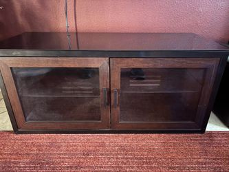 TV entertainment Wooden Glass Cabinet