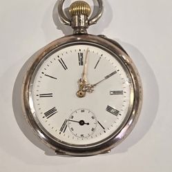Antique Silver Pocket Watch 
