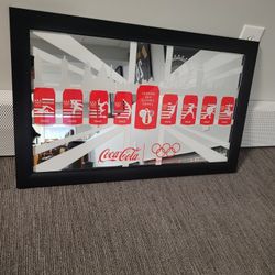 RARE Coca Cola 2012 London Olympics Bar Mirror 