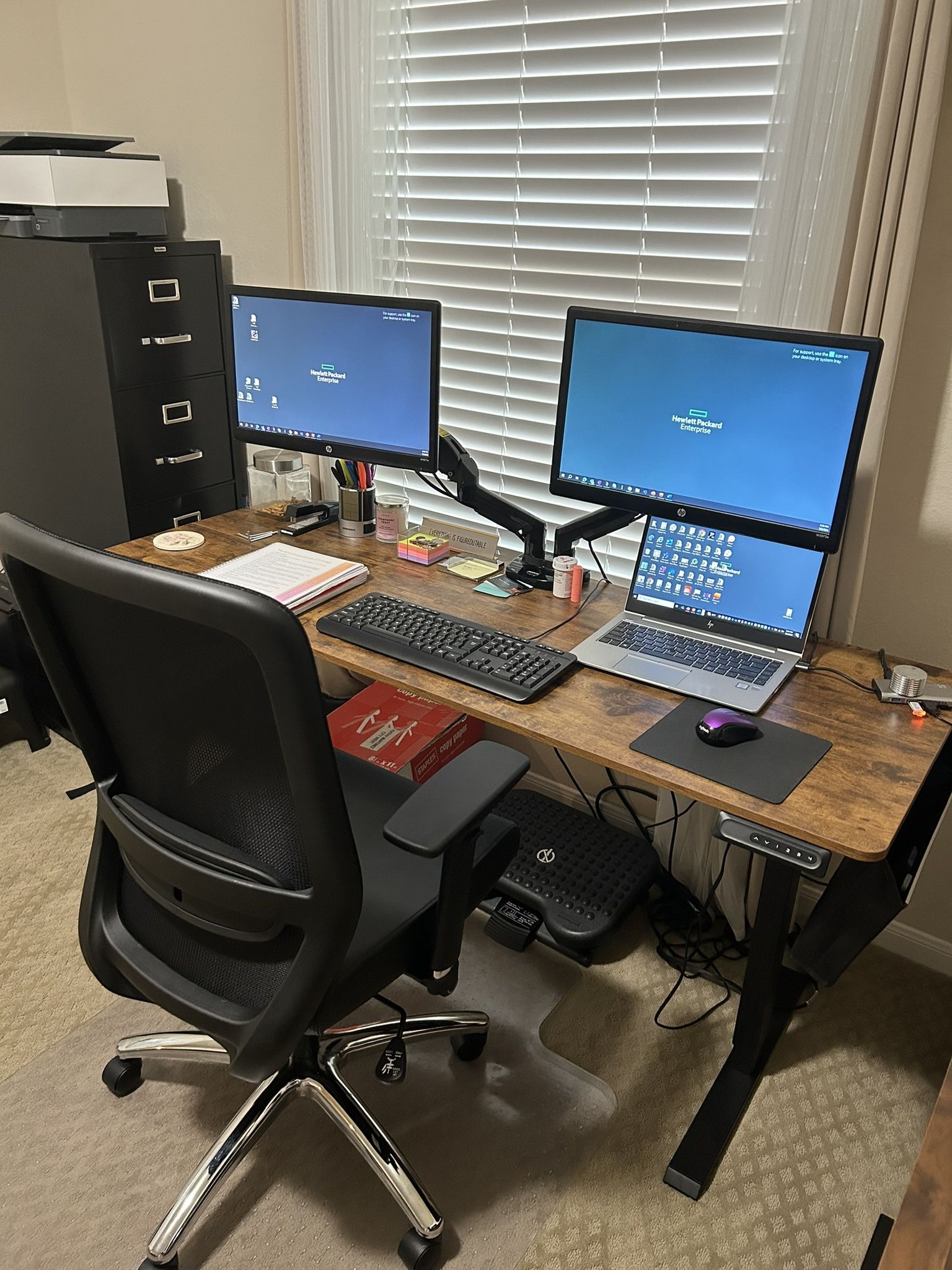 Sit/Stand Adjustable Office Desk – DESK ONLY- $200k