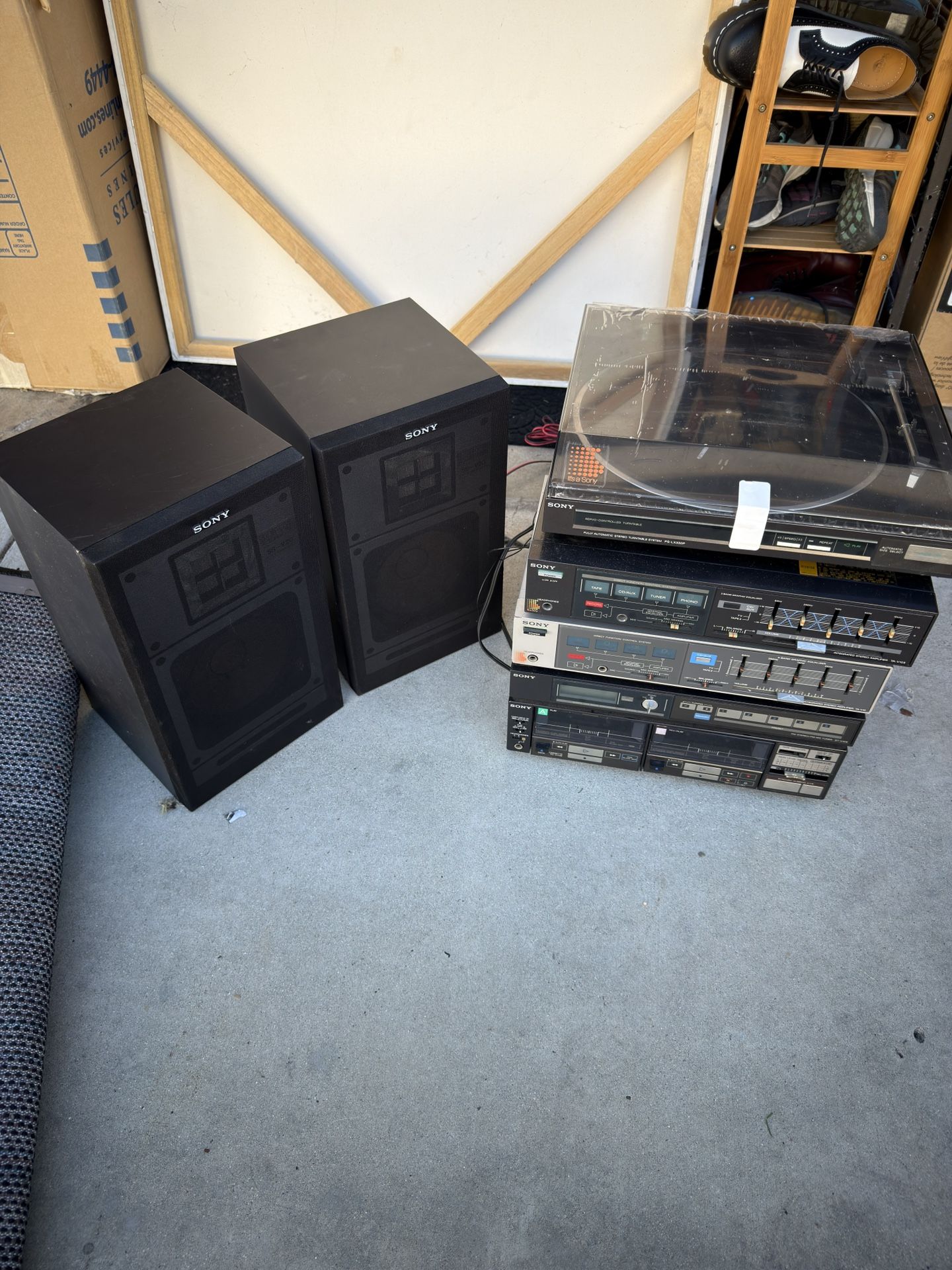 Vintage Sony Stereo System AS IS