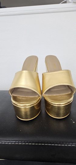 Gold High Heels