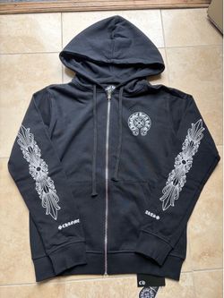 Black chrome hearts zipup