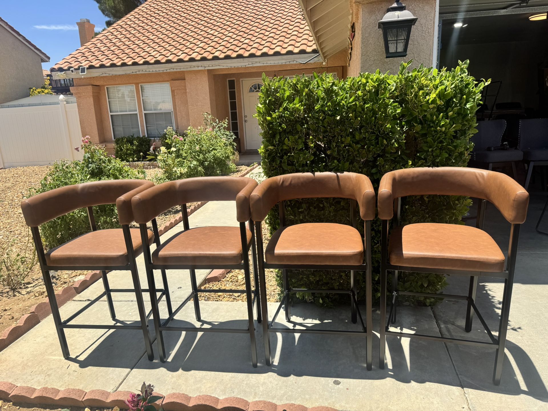 Bar Stools 26” Brown New Set Of 4 Or + For $180 OBO