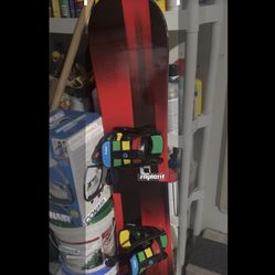 Kids /Junior Snowboard With Bindings Barely Used 