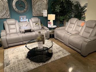 Genuine leather power reclining sofa or love seat