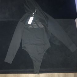 Womens Medium Black Adidas Hoodie Onesie