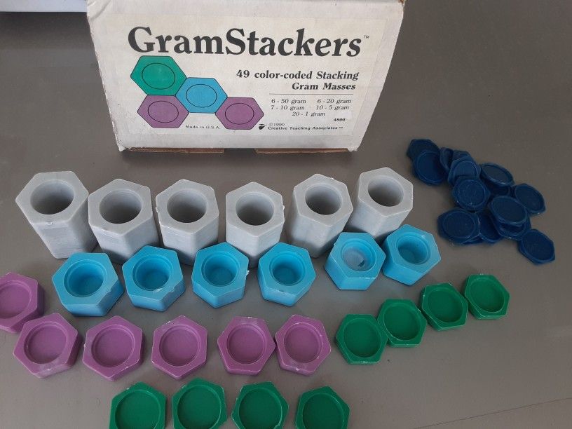 Educational Blocks.  Gram Stackers