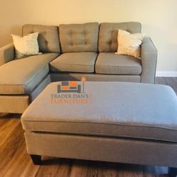 Brand New Sectional Sofa Couch With Ottoman (available For Same Day Pick Up)