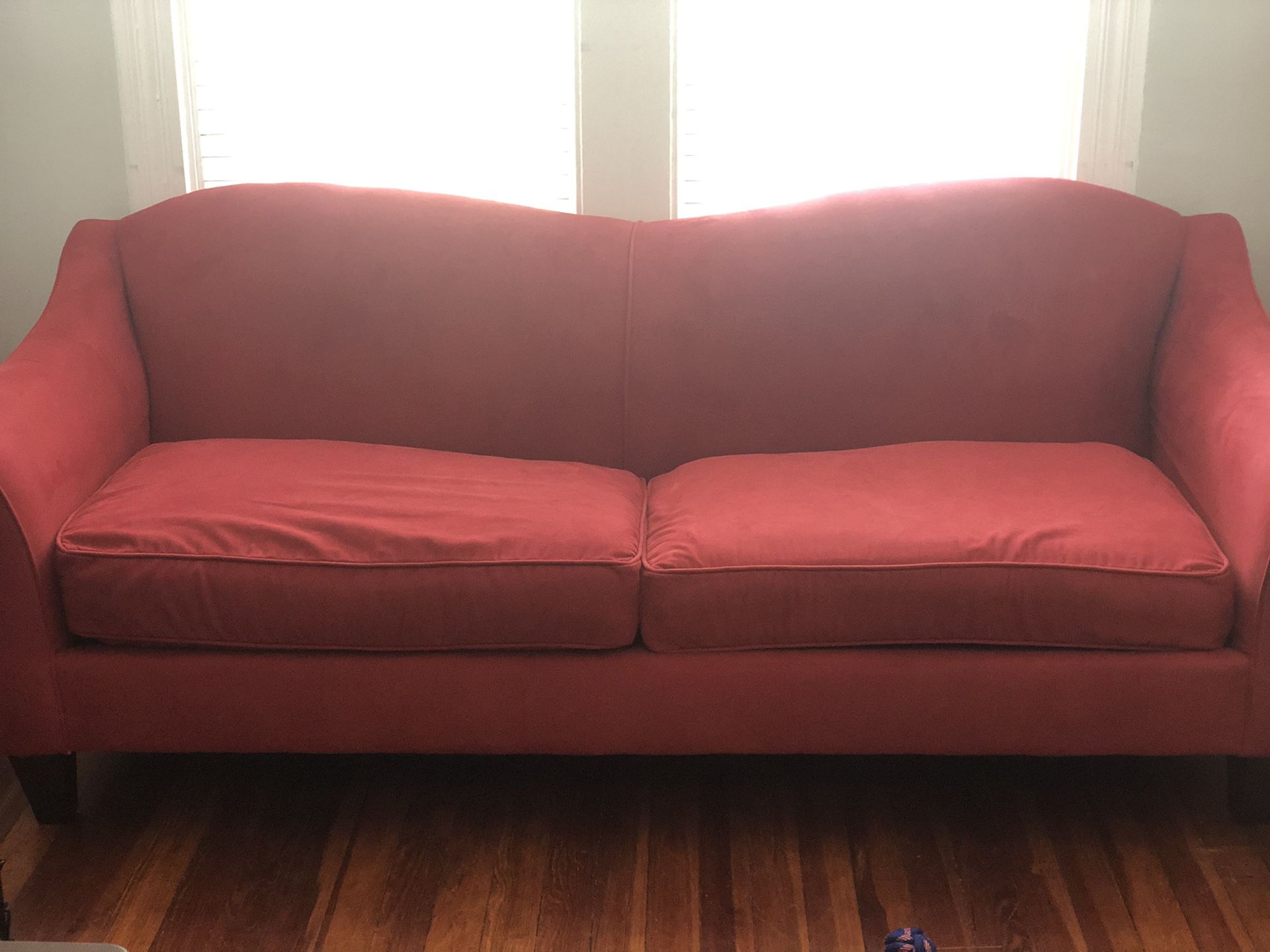 $50 Red, Comfortable Couch Today