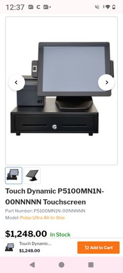 NCR touch screen store register