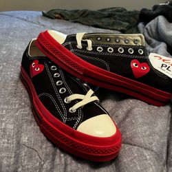 CDG Converse Red Midsole Size 10