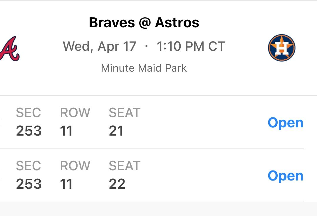 Astros Tickets 