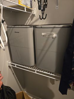 Two Working Dehumidifiers 1.9 Gallon
