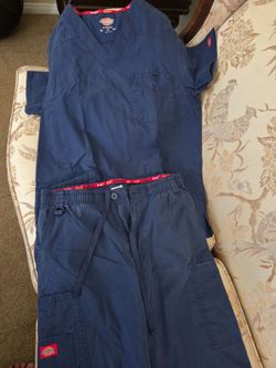 Dickies Navy Blue Scrub Set