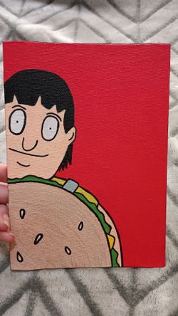 Bob's Burgers Gene Belcher Fan Art Canvas Painting