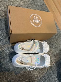 New Size 3 Girls Stelle White Dress Shoes!