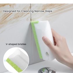 Cellulose Kitchen Sponges for Cleaning Crevice, 𝗨𝗽𝗴𝗿𝗮𝗱𝗲𝗱 Heavy Duty Scrub Non-Scratch Sponge Clean Gap of Kitchen Bathroom Household Sink with