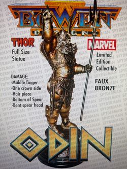Bowen Designs Marvel Odin Full Size Statue Faux Bronze