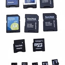 LOT of SD Cards And SD Adapters 