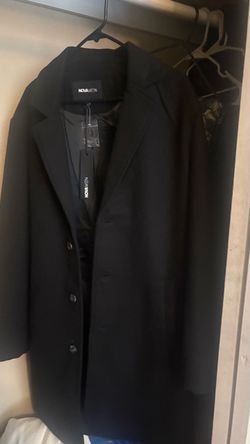 Black peacoat jacket !!