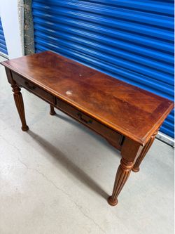 Solid Wood Desk with Detailing