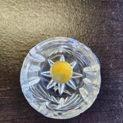 Lead Glass Ring / Jewelry / Vitamin Holder 