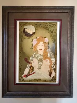 Senju Horimatsu "Judit" Kyoto Japan signed numbered and stamped First Print Lithograph