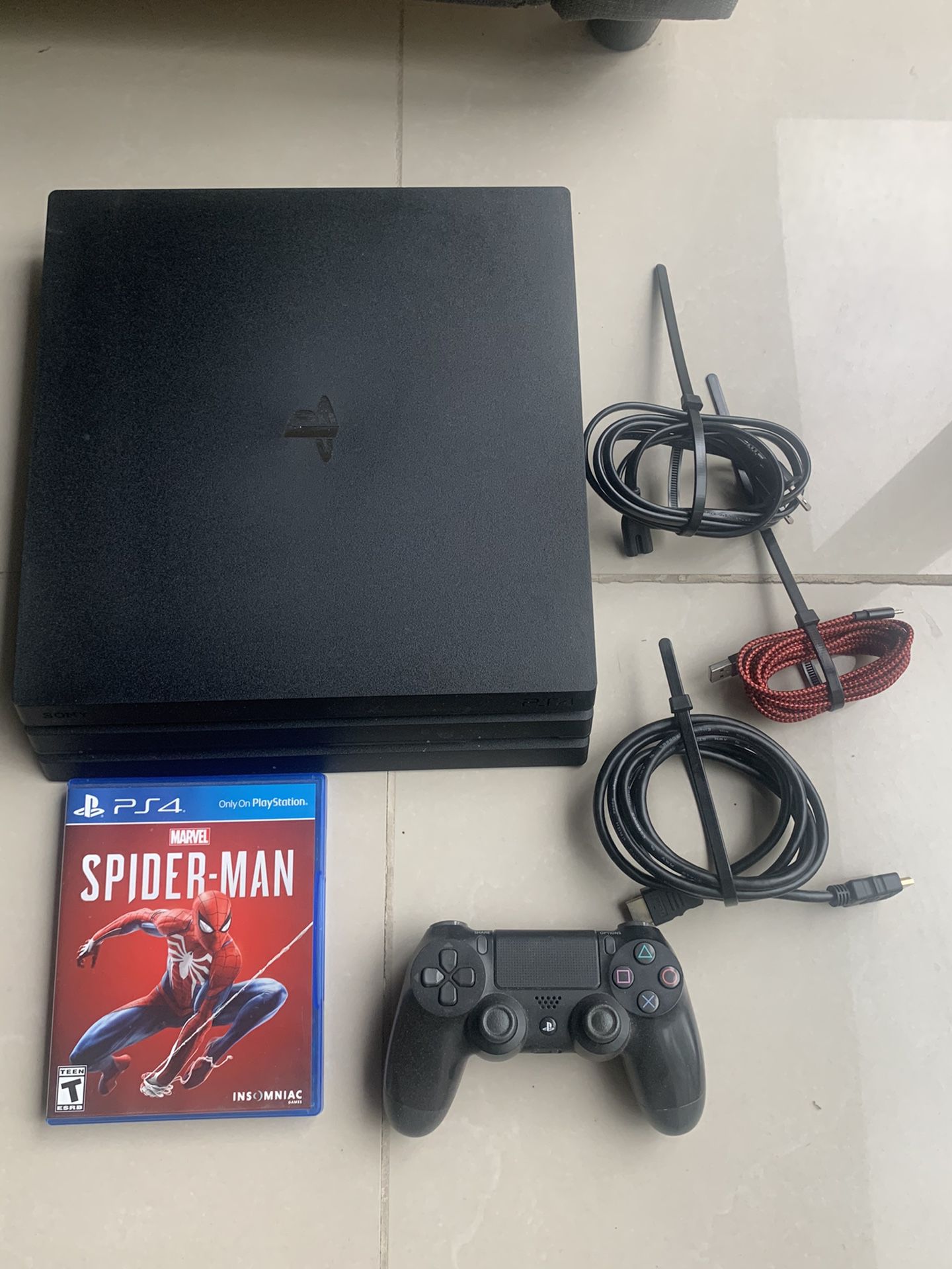 PS4 Pro with Spider-Man