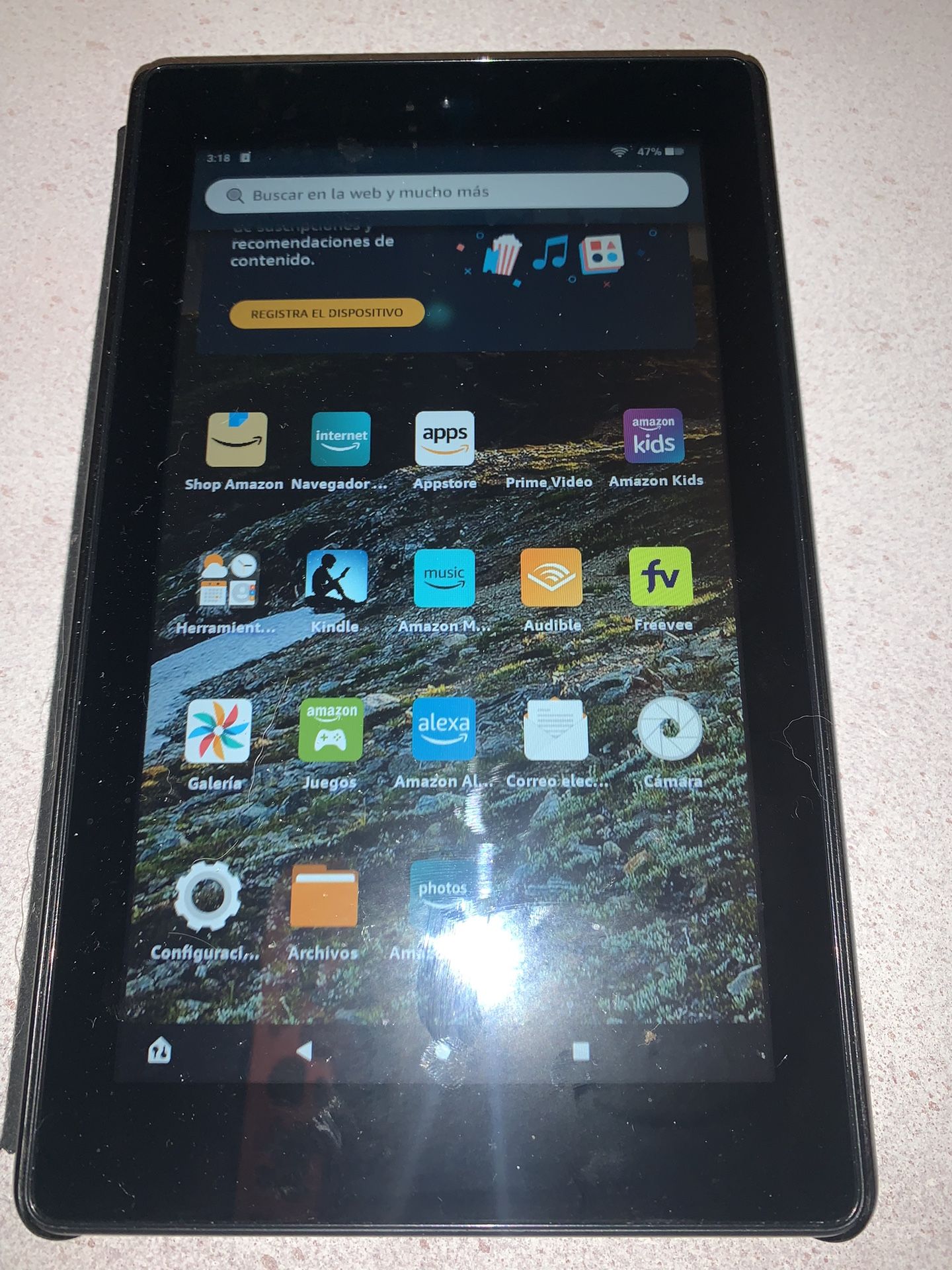 Tablet Kindle Fire 7 Generation 9 Excellent Working And Aesthetic Conditions