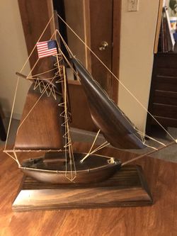 After graduation wood boat