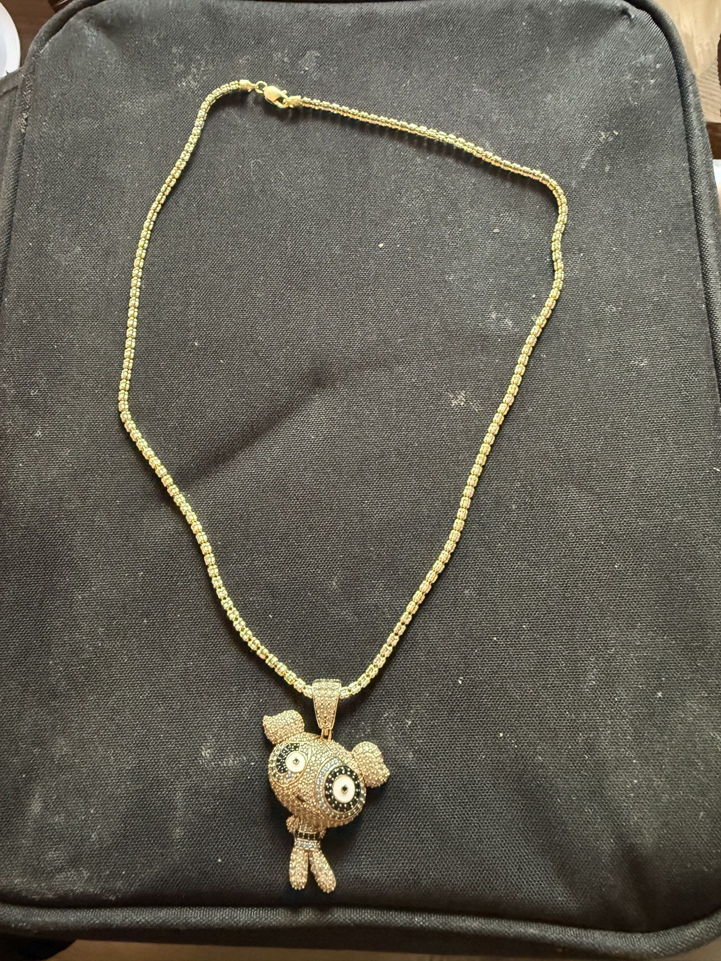 Cadena Tejido Iced 14kt