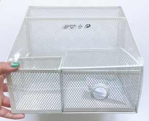 White Dronjons Ikea Desk Organizer 